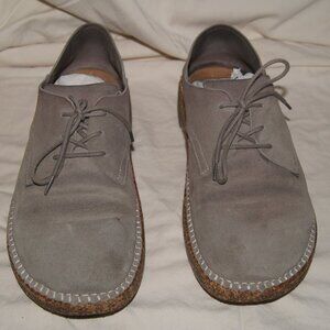 Men's Birkenstock Gray Suede Shoes (size 43)